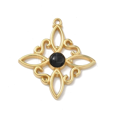 304 Stainless Steel Enamel Pendants STAS-G371-05G-03-1
