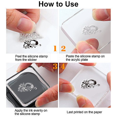 Custom PVC Plastic Clear Stamps DIY-WH0448-0388-1