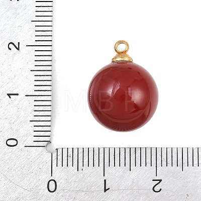 304 Stainless Steel Resin Pendants STAS-K322-10C-03-1