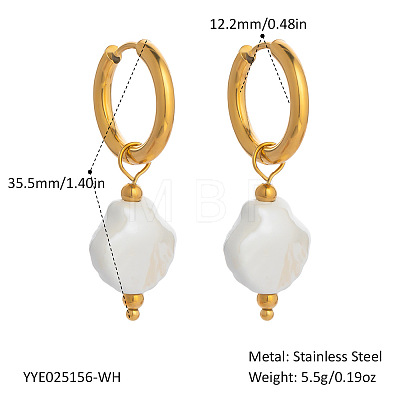 304 Stainless Steel Hoop Earrings ZP5553-3-1