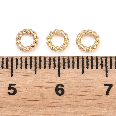 Brass Soldered Closed Jump Rings KK-K253-15C-03G-1