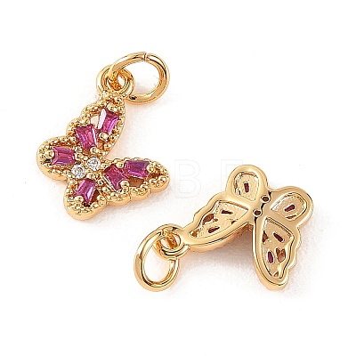 SHEGRACE Brass Micro Pave Cubic Zirconia Charms XGRQ5K081-628G-F-1