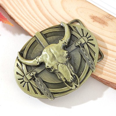 Tibetan Style Alloy Belt Buckle PW-WGC5640-01-1