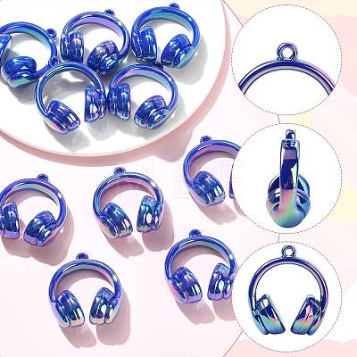UV Plating Opaque Acrylic Pendants SACR-FZC0001-001F-1
