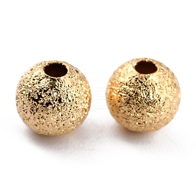 Long-Lasting Plated Brass Beads KK-O133-004B-G-1