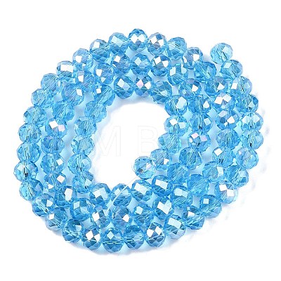 Electroplate Glass Beads Strands LS-EGLA-A044-T6mm-B08-1