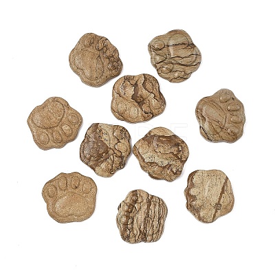 Natural Picture Jasper Carved Cabochons G-I395-A01-1