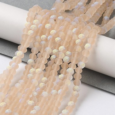 Transparent Glass Beads Strands EGLA-A044-T2mm-MB20-1