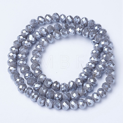 Electroplate Glass Beads Strands EGLA-A034-P1mm-A15-1