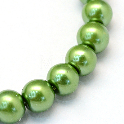 Baking Painted Glass Pearl Bead Strands HY-Q003-3mm-13-1