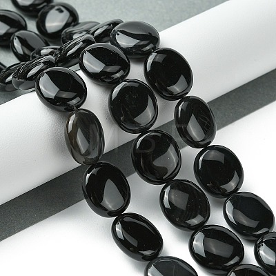 Natural Black Onyx(Dyed & Heated) Beads Strands G-K365-B12-03-1