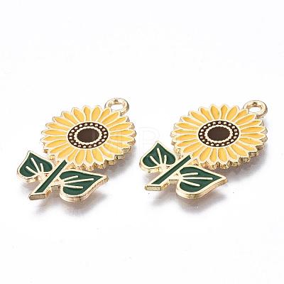 Eco-Friendly Alloy Enamel Pendants ENAM-Q437-005-NR-1