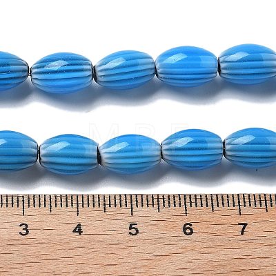 Handmade Millefiori Lampwork Beads Strands LAMP-F035-12P-1