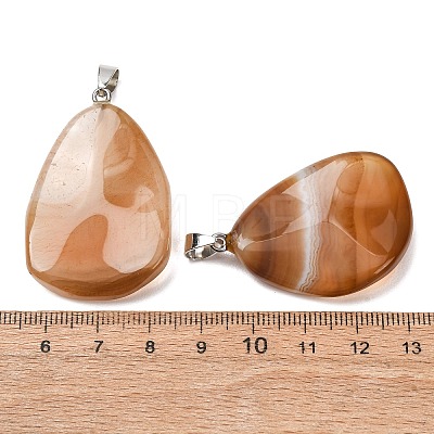 Natural Agate Pendants GG-K002-05G-1