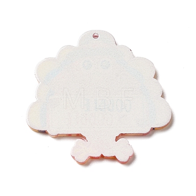 Thanksgiving Day Translucent Resin Pendants RESI-K019-10F-1