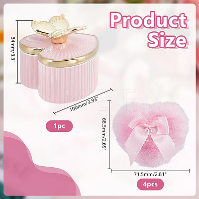 1Pc Porcelain Jewelry Storage Boxes AJEW-HY0003-33-1