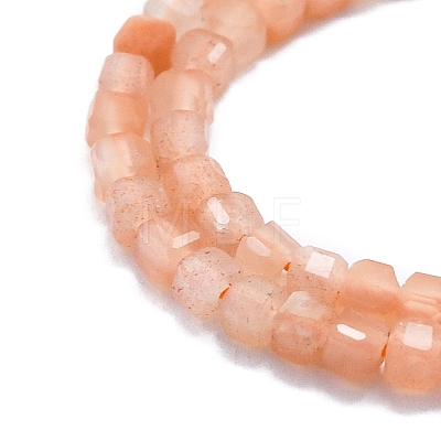 Natural Sunstone Beads Strands G-P457-B01-20-1