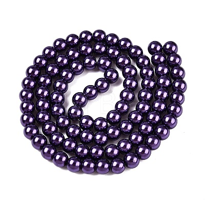 Baking Painted Glass Pearl Bead Strands HY-Q003-3mm-20-1