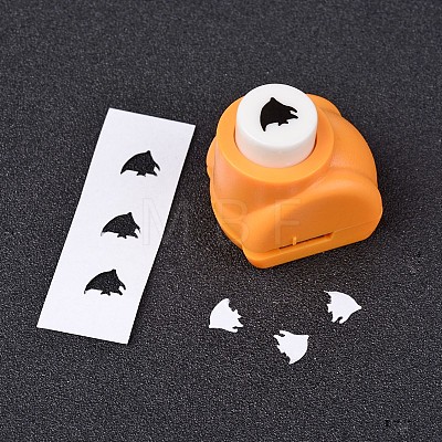 Random Single Color or Random Mixed Color Mini Plastic Craft Paper Punch Sets for Scrapbooking & Paper Crafts AJEW-L051-10-1