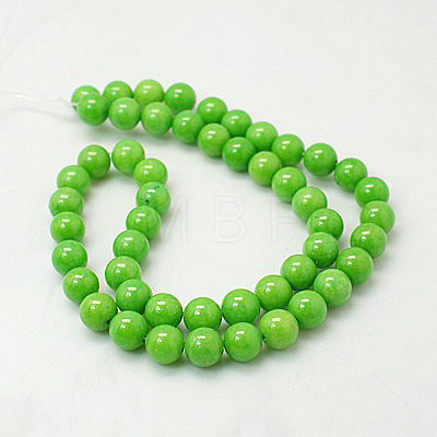 Natural Mashan Jade Round Beads Strands X-G-D263-12mm-XS17-1