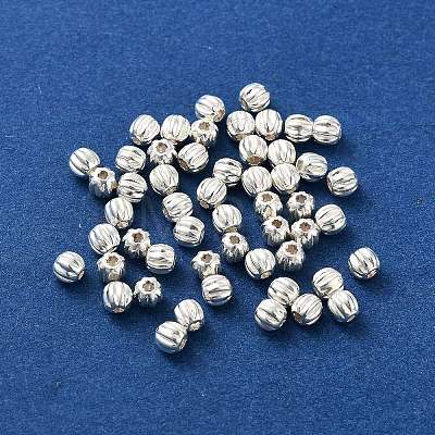 925 Sterling Silver Pumpkin Beads STER-H112-04A-1