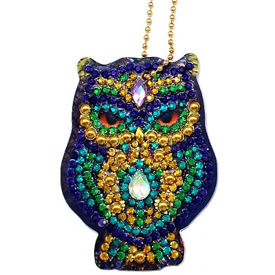 Owl DIY Diamond Painting Pendant Decoration Kits PW-WG4E765-01-1