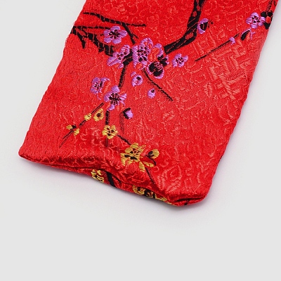 Brocade Drawstring Pouches ABAG-WH0023-19G-1