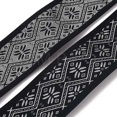 Ethnic style Embroidery Polyester Ribbons OCOR-WH0080-25A-01-1