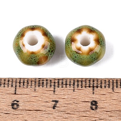 Vintage Handmade Porcelain Beads PORC-Q006-07M-1