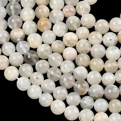 Natural White Moonstone Beads Strands G-C277-A01-8mm-1