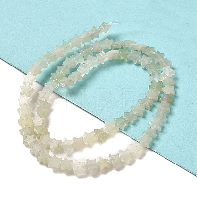 Natural New Jade Beads Strands G-G085-B38-02-1