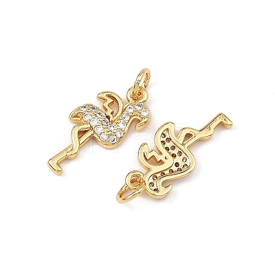 SHEGRACE Brass Micro Pave Cubic Zirconia Pendants XGRQ3P156-598G-1