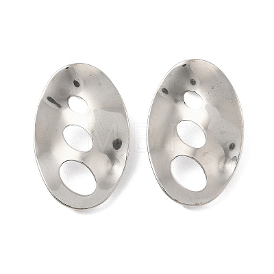 304 Stainless Steel Stud Earrings Findings EJEW-R151-01P-07-1