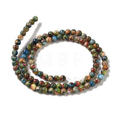 Dyed Natural Imperial Jasper Beads Strands G-Q161-A02-01-1