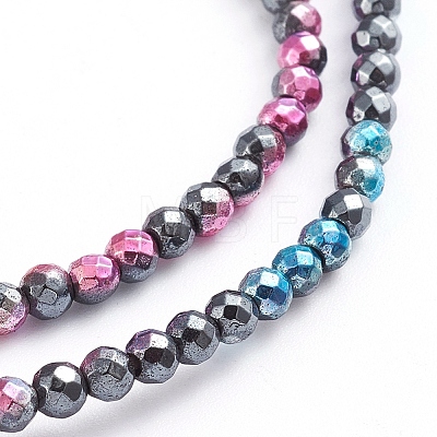 Electroplated Non-magnetic Synthetic Hematite Beads Strands G-L562-09A-1