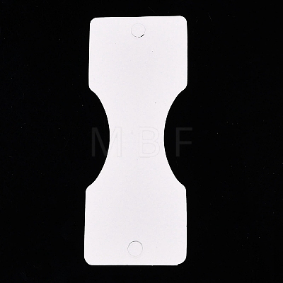 Folding Cherry Pattern Paper Jewlery Display Cards for Necklaces CDIS-T004-23-1
