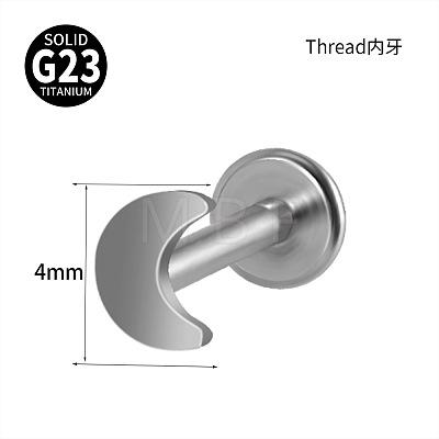 G23 Titanium 17 Gauge Threadless Labrets WGEEA58-25-1