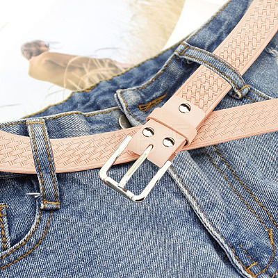 Cowhide Leather Women's Waist Belt Strap Accessories FIND-WH0117-37-1