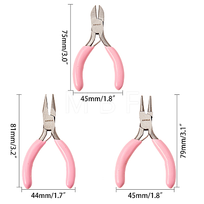 45# Carbon Steel Jewelry Plier Sets PT-SC0001-17-1