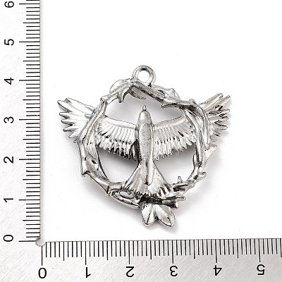 Tibetan Style Alloy Pendants FIND-U006-14AS-08-1