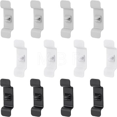 Olycraft 12Pcs 3 Colors Plastic Cable Management Clips AJEW-OC0003-02-1