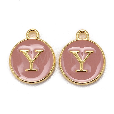 Golden Plated Alloy Enamel Charms LS-ENAM-S118-07Y-1