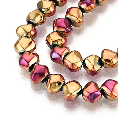 Electroplate Glass Beads Strands EGLA-N017-05A-B03-1