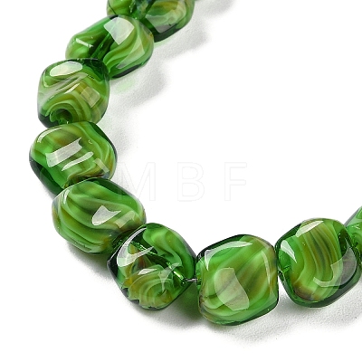 Handmade Milleflori Glass Beads Strands LAMP-M018-01A-05-1