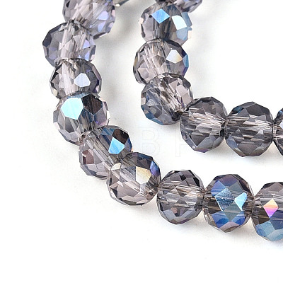 Electroplate Transparent Glass Beads Strands LS-EGLA-N054-T4mm-A01-1