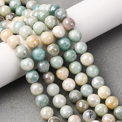 Natural Amazonite Beads Strands G-O164-02-8mm-1