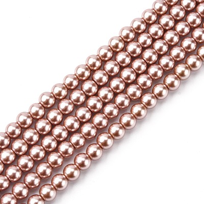 Eco-Friendly Grade A Glass Pearl Beads HY-J002-6mm-HX062-1