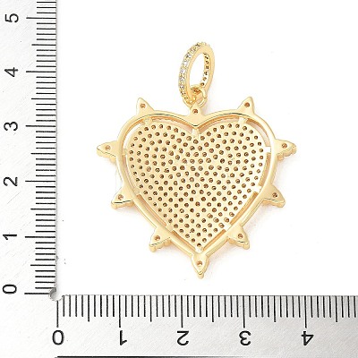 Brass Micro Pave Cubic Zirconia Pendants X-KK-U053-12G-1