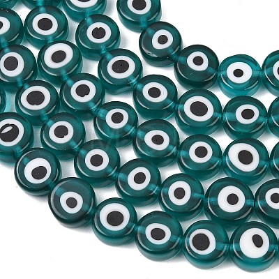 Handmade Evil Eye Lampwork Beads LAMP-C028-02-1