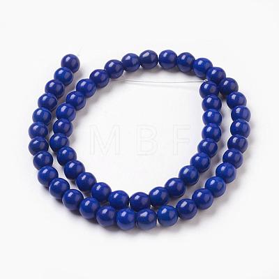 Synthetic Turquoise Beads Strands TURQ-G106-8mm-02N-1